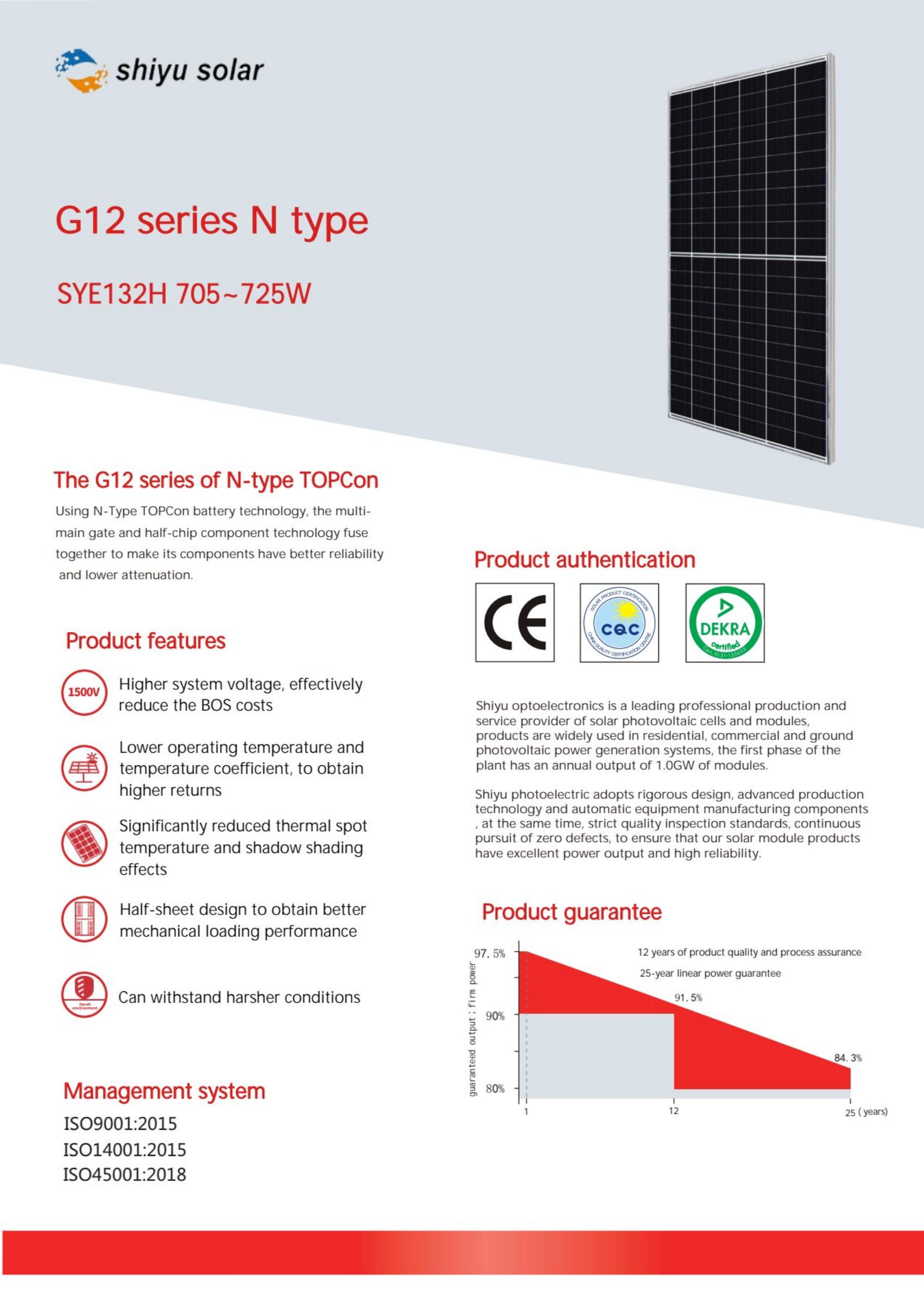 SYE132H 705~725W